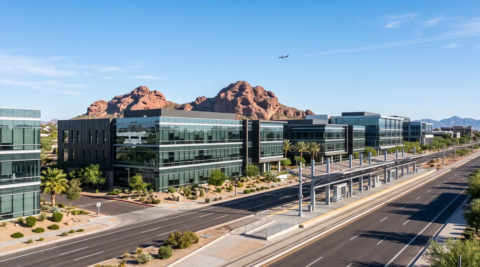 Exterior of the 44th Street corridor in Phoenix, Arizona